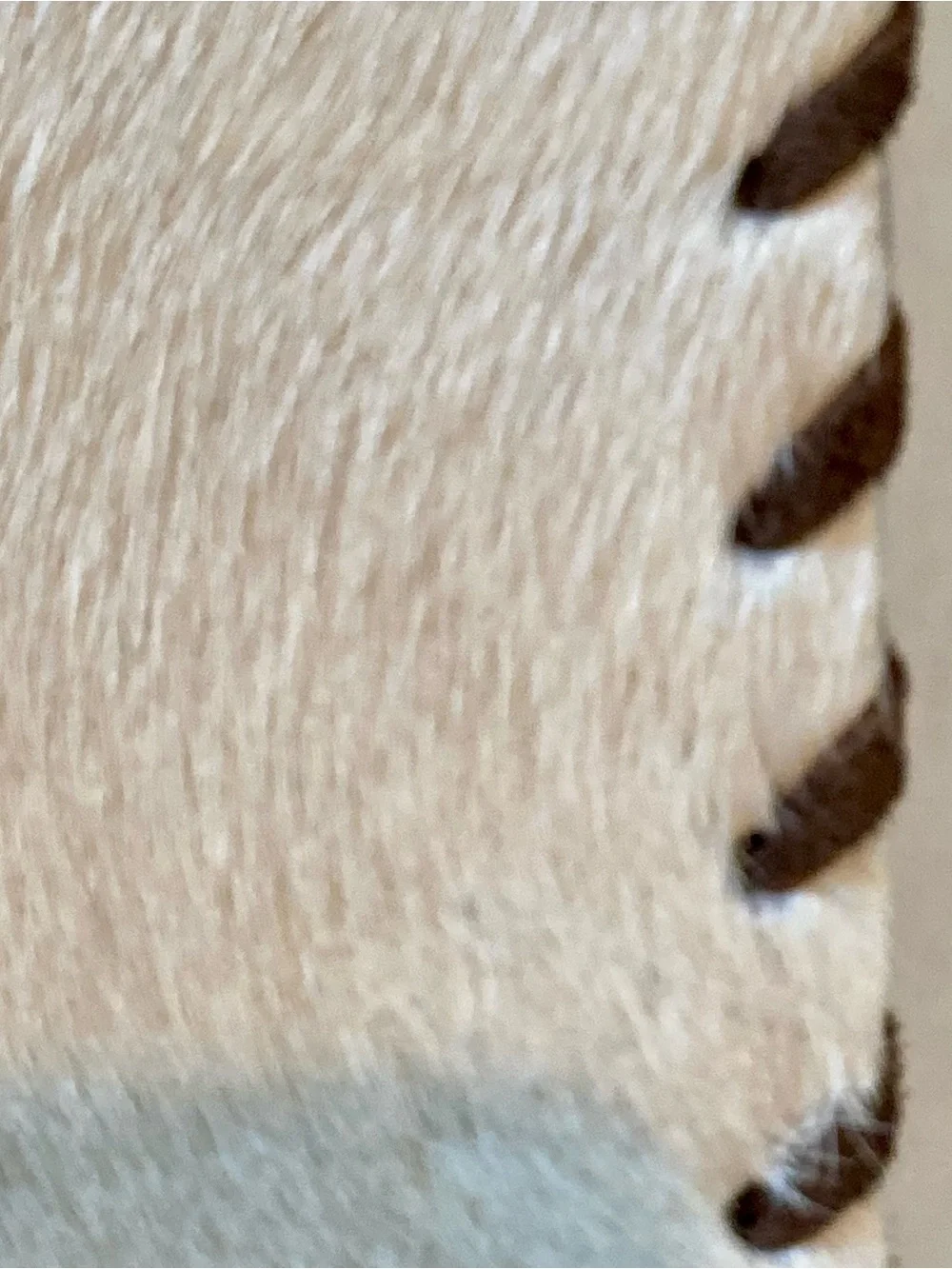 NWT Dekoland plain laced cowhide and suede fringe placemat set